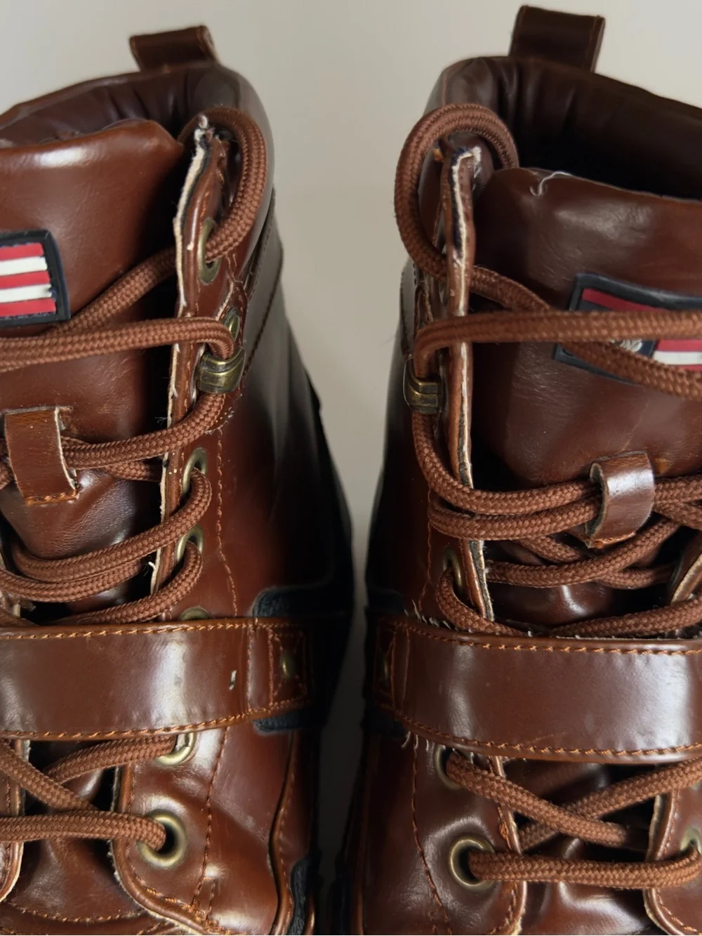 Men's Brown Lace-Up Strap Rugged Outdoor Boots